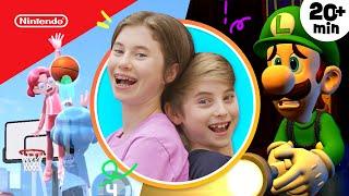 Sister & Brother Play Nintendo Games In Real Life! | @playnintendo