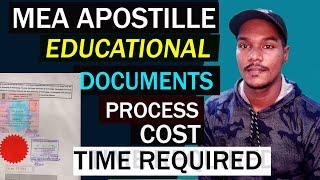 MEA Apostille, HRD Attestation | Cost | Time | Complete Process in India