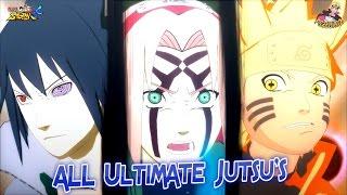 Naruto Shippuden Ultimate Ninja Storm 4 - All New Ultimate & Team Ultimate Jutsu's (1080p)