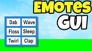 How To Make An Emote Gui In Roblox Studio