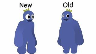 Rainbow Friends characters react old versions