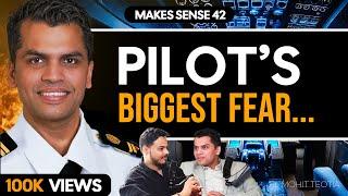 INSIDE the LIFE of an Airline Pilot : Crashes, Flight Stories, Salaries & More | Mohit Teotia MS 42
