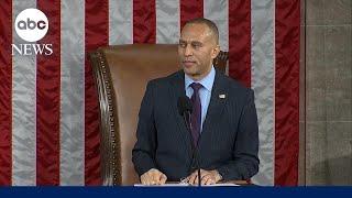 Hakeem Jeffries addresses the 119th Congress following House speaker vote