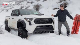 New Toyota Tacoma TRD PRO Hits its Limit in Deep Snow and Ice!