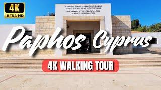 Paphos Cyprus 4K Walking Tour through The 2 BIGGEST Scenic Spots You Can’t Miss!