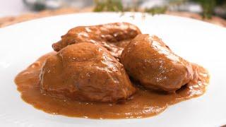 Cheeks in Red Wine Sauce, very Tender and Delicious