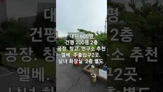 (공장.창고)방교동 산단 200평 2층 창고. 사무실. 공장 임대