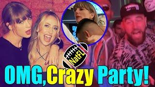 OMG! Travis Kelce & Taylor Swift's private party with friends after Chiefs practice