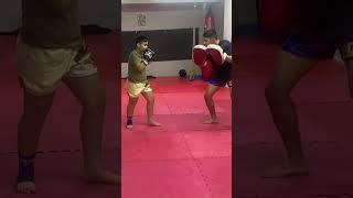 Abdullah Hitting pads with Mohammed Faizan