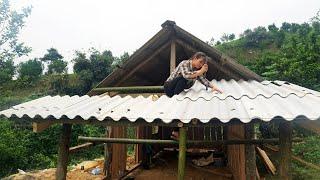 How To Build Kitchen Connected Wooden Cabin | Hoàng Thị Thư - Building Farm