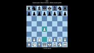 ECO D00 Queen's pawn, Mason Variation , Steinitz counter-gambit (White perspective)
