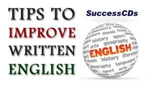 How to improve your writing Skills in English ?