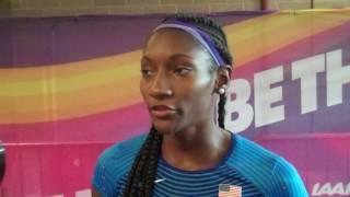 Quanera Hayes Excited to Remember She Has 4x400 After Not Making 400 Final