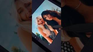 Drawing Sabrina Carpenter and Jenna Ortega