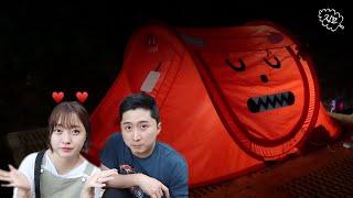 [ENG SUB] 원터치텐트 캠핑 무리수? / 야무진 캠핑 쿡방 / 잡탕찌개, 등갈비, 닭날개 / 솔방울 불멍 / 횡성 동그라미 캠핑장 / KOREA SUMMER CAMPING