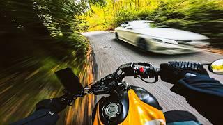 POV: "RIPPING THROUGH THE FOREST ON YOUR MT-07." | YAMAHA MT-07 AKRAPOVIC + QUICKSHIFTER [4K]