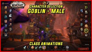 WoW Class Animations - Goblin Male - WoW Shadowlands Character Creation Screen