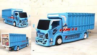 Membuat miniatur truk isuzu GIGA ceper (Truk plastik)