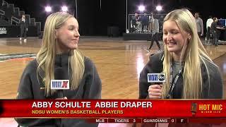 NDSU women's basketball players Abby Schulte and Abbie Draper on what the Bison do for an encore