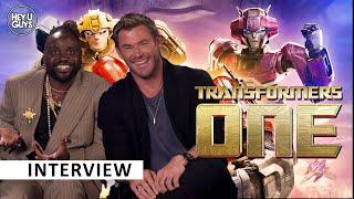 Chris Hemsworth & Brian Tyree Henry | Transformers One | Toys, cartoons, voice-acting & what's next?