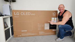 LG C3 OLED, unboxing, setup & demo