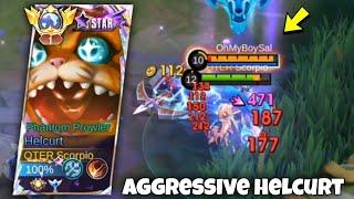 HELCURT GOLD LANE PERFECT & AGGRESSIVE GAMEPLAY!! ( BEST BUILD 2024 ) MLBB