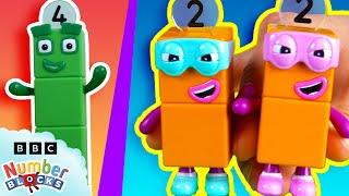 Numberblocks Mission HQ - Ep 2/5 | Full Episode - Sticker Search, Slide Race & Dance Off! 