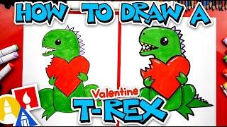 How To Draw A Funny Valentine T-Rex