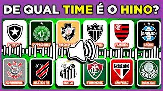  ADIVINHE O TIME DE FUTEBOL PELO HINO! #quiz #quizdefutebol #macaquiz