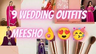 Heavy Suits for Wedding from MEESHO!*Huge* MEESHO Kurta Sets try on haul!||Gayathrifashiontalks