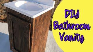 How to build a tiny bathroom vanity (18”)