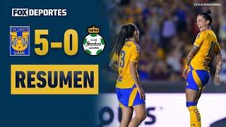 ¡GOLEADA DE TIGRES! | Tigres UANL 5-0 Santos Laguna | Jornada 12 | Liga MX Femenil | HIGHLIGHTS