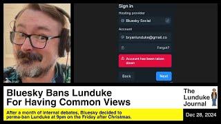 Bluesky Bans Lunduke For Having Common Views