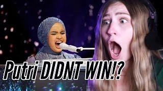 Putri Ariani AGT Final America's Got Talent Carlie Shea What Now Reaction