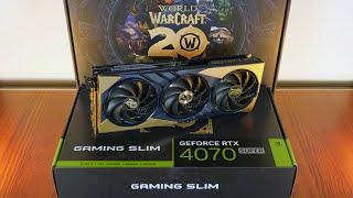 Unboxing & Review: MSI GeForce RTX 4070 SUPER 12G GAMING SLIM World of Warcraft EDITION