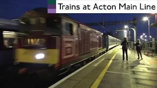 Early Morning GWML And Elizabeth Line Trains At Acton Main Line