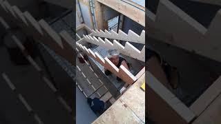 에코하우스 목조주택 2층 계단시공6 "신잡스의 패시브하우스 40평 목조주택짓기"(에너지제로주택 양평 전원주택짓기 목조주택 시공)