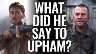 Saving Private Ryan: What did the german soldier say to Upham?