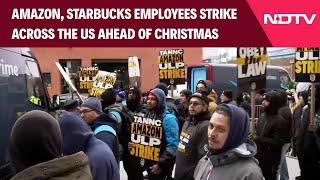 US News | Amazon, Starbucks Workers Go On Massive Strike In US During Christmas Season