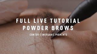 Full Tutorial Powder Brows With Inorganic Pigments | Contur