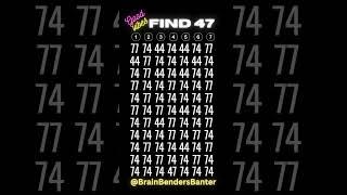 Only 1 Percent Can Find 47 Fast! #shorts