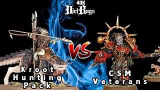 Kroot Hunting Pack vs CSM Veterans | Pariah Nexus Competitive | Warhammer 40k Battle Report