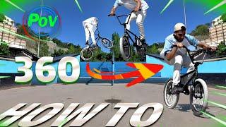 عالی ترین آموزش 360 با دوچرخه (bmx) how to 360