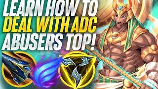 Learn how to deal with ADC abusers toplane as Nasus! | Carnarius | League of Legends