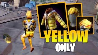 YELLOW ONLY CHALLENGE IN FREE FIRE || RJ ROCK