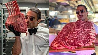 Salt Bae Amazing Meat Cutting Skills!!!!!