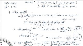 Logistic Regression on single binary predictor