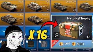 I Spent 16k Golden Eagles In Historical Trophies - War Thunder Mobile