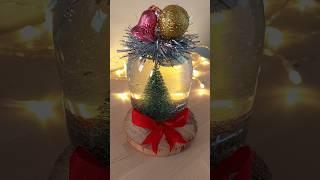 ️ Magic Snow Globe  Pine Tree & Sparkling Glitter Craft #snowglobes  #diy