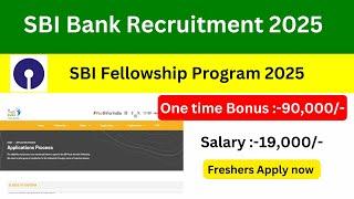 SBI YOUTH FOR INDIA FELLOWSHIP 2025SBI BANK RECRUITMENT 2025 IN TAMIL  BANK JOB  2025 TAMIL